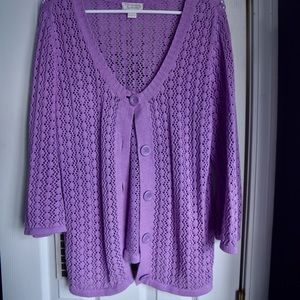 Lavender Christopher and Banks knit sweater